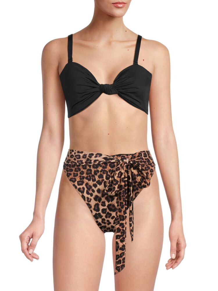 Топ бикини с закрученной передней частью Good American, черный
Топ бикини с закрученной передней частью Good American, черный