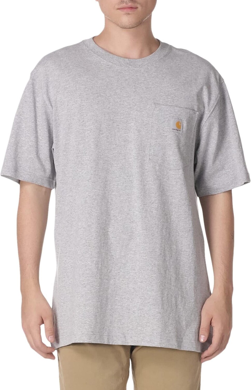 Свободная тяжелая футболка с карманами и короткими рукавами Carhartt, цвет Heather Gray
Свободная тяжелая футболка с карманами и короткими рукавами Carhartt, цвет Heather Gray