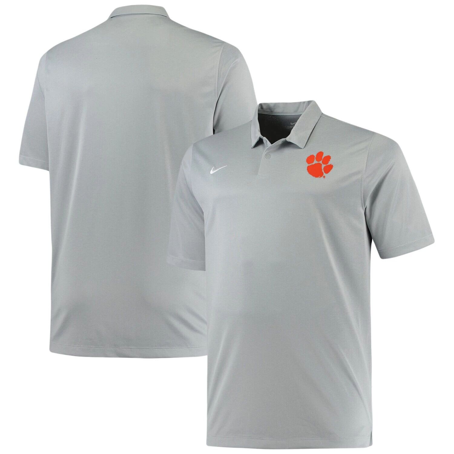 Мужская серая рубашка-поло Clemson Tigers Big & Tall Performance с мелованным рисунком Nike, Серый, Мужская серая рубашка-поло Clemson Tigers Big & Tall Performance с мелованным рисунком Nike
Мужская серая рубашка-поло Clemson Tigers Big & Tall Performance с мелованным рисунком Nike, Серый, Мужская серая рубашка-поло Clemson Tigers Big & Tall Performance с мелованным рисунком Nike