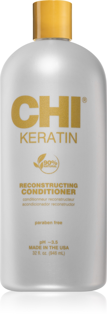 Кератиновый кондиционер с кератином для сухих и непослушных волос Chi, 946 мл
Кератиновый кондиционер с кератином для сухих и непослушных волос Chi, 946 мл