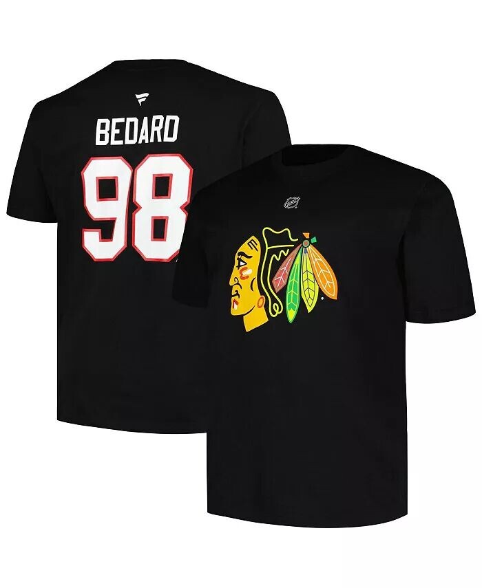 Футболка мужская Connor Bedard Black Chicago Blackhawks с большой и высокой надписью и номером Profile
Футболка мужская Connor Bedard Black Chicago Blackhawks с большой и высокой надписью и номером Profile