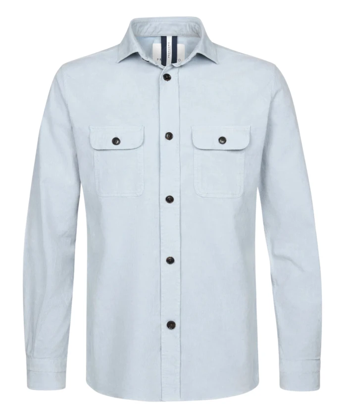 Синяя рубашка-куртка, стильная модель Profuomo, синий
Синяя рубашка-куртка, стильная модель Profuomo, синий