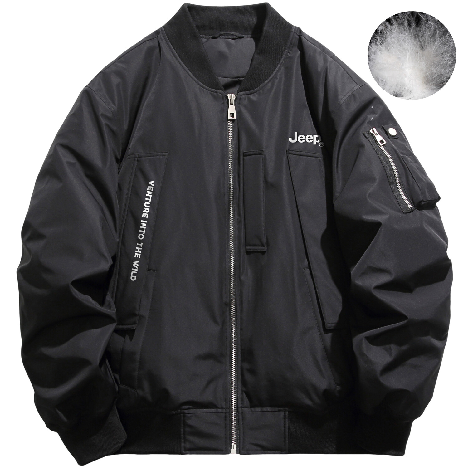 Пуховик унисекс Jeep, хаки
Пуховик унисекс Jeep, хаки