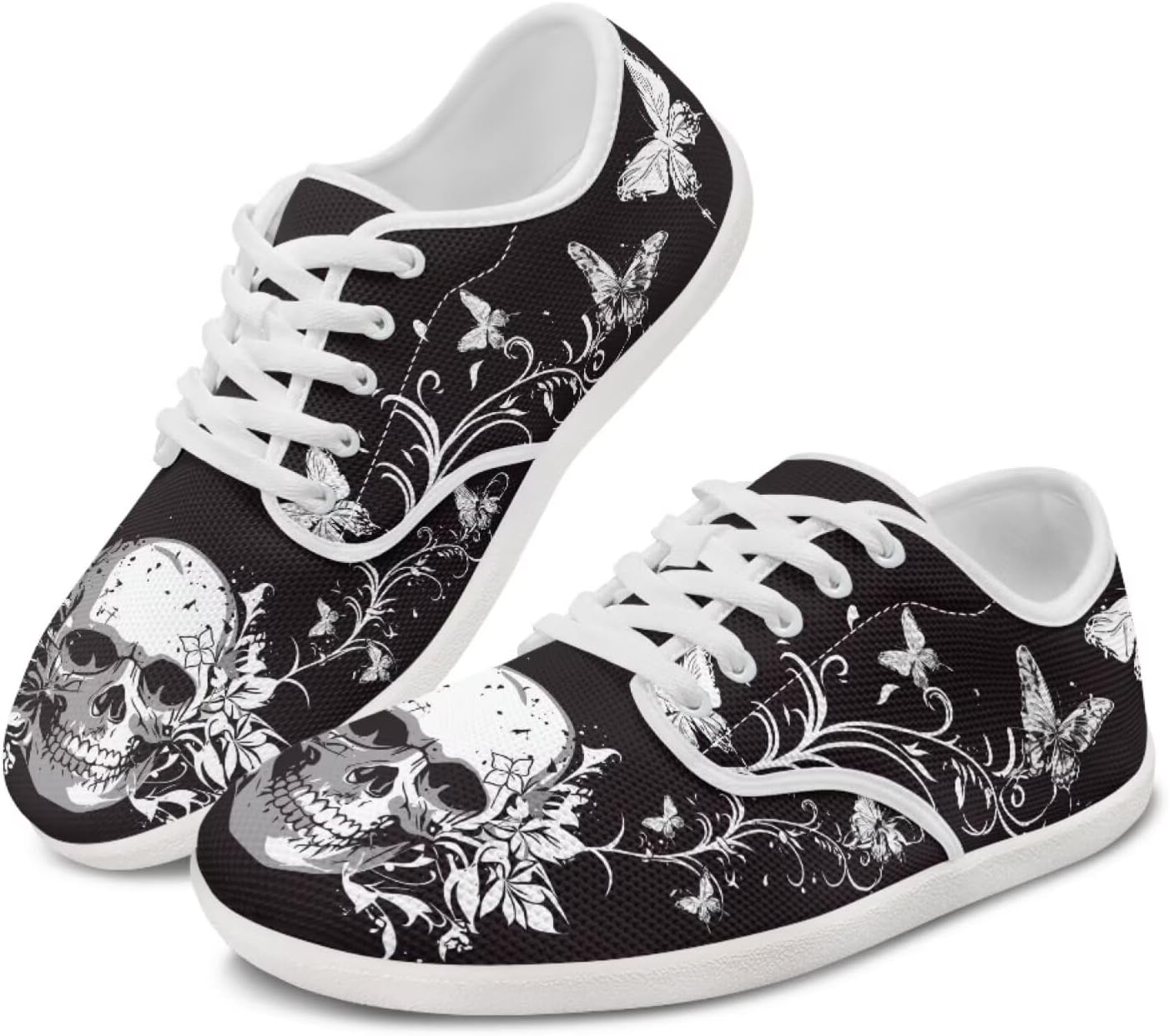 Кроссовки Skull Barefoot для мужчин и женщин с широким носком, нулевая посадка, минималистичные, дышащие, без шнурков Pointodoor, Skull Butterfly Print
Кроссовки Skull Barefoot для мужчин и женщин с широким носком, нулевая посадка, минималистичные, дышащие, без шнурков Pointodoor, Skull Butterfly Print