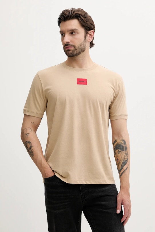 Хлопковая футболка Hugo, зеленый
Хлопковая футболка Hugo, зеленый