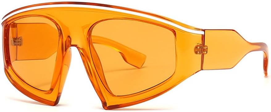 Очень большие солнцезащитные очки с плоской верхней частью, цельные, в стиле ретро, цветные, с оригинальным дизайном, прозрачные, с защитой от УФ-излучения UV400 TYUVIVO, Orange
Очень большие солнцезащитные очки с плоской верхней частью, цельные, в стиле ретро, цветные, с оригинальным дизайном, прозрачные, с защитой от УФ-излучения UV400 TYUVIVO, Orange