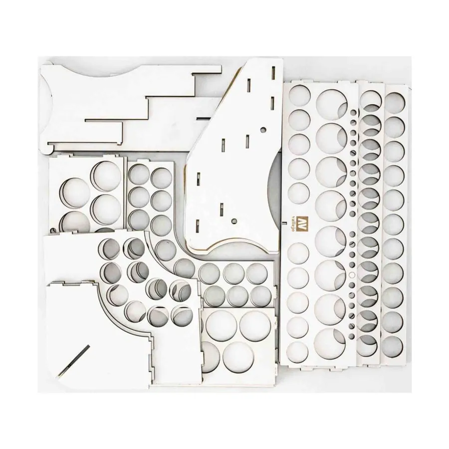 Подставка для краски — передний модуль с 2 угловыми модулями, Painting Accessories (Vallejo)
Подставка для краски — передний модуль с 2 угловыми модулями, Painting Accessories (Vallejo)