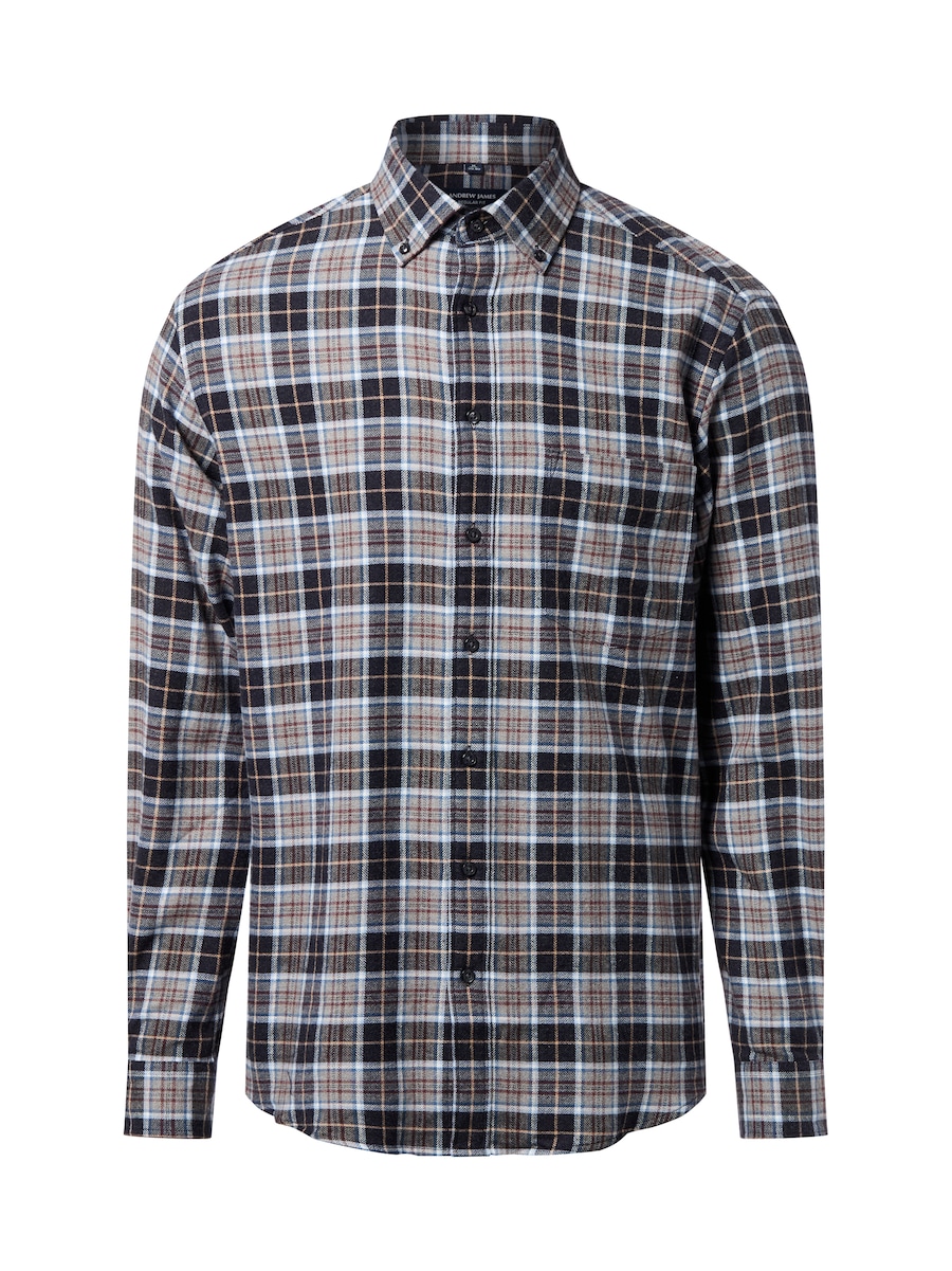 Рубашка на пуговицах классического кроя Andrew James, антрацит/светло-серый
Рубашка на пуговицах классического кроя Andrew James, антрацит/светло-серый