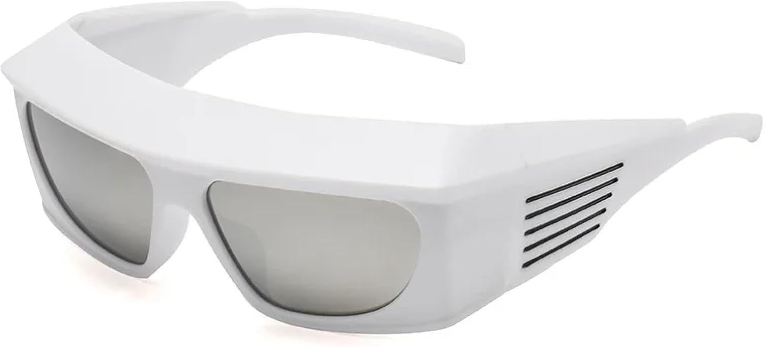 Винтажные солнцезащитные очки в стиле стимпанк большого размера для женщин и мужчин, роскошные, в крупной оправе, трендовые, панк, с защитой от УФ-излучения UV400 TYUVIVO, White Silver
Винтажные солнцезащитные очки в стиле стимпанк большого размера для женщин и мужчин, роскошные, в крупной оправе, трендовые, панк, с защитой от УФ-излучения UV400 TYUVIVO, White Silver