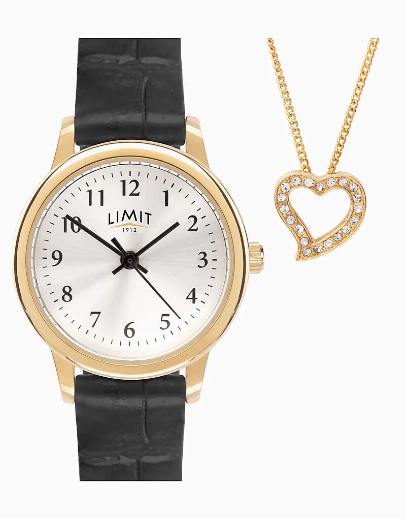 Подарочный набор классических женских круглых аналоговых часов Limit 26 мм черного цвета
Подарочный набор классических женских круглых аналоговых часов Limit 26 мм черного цвета