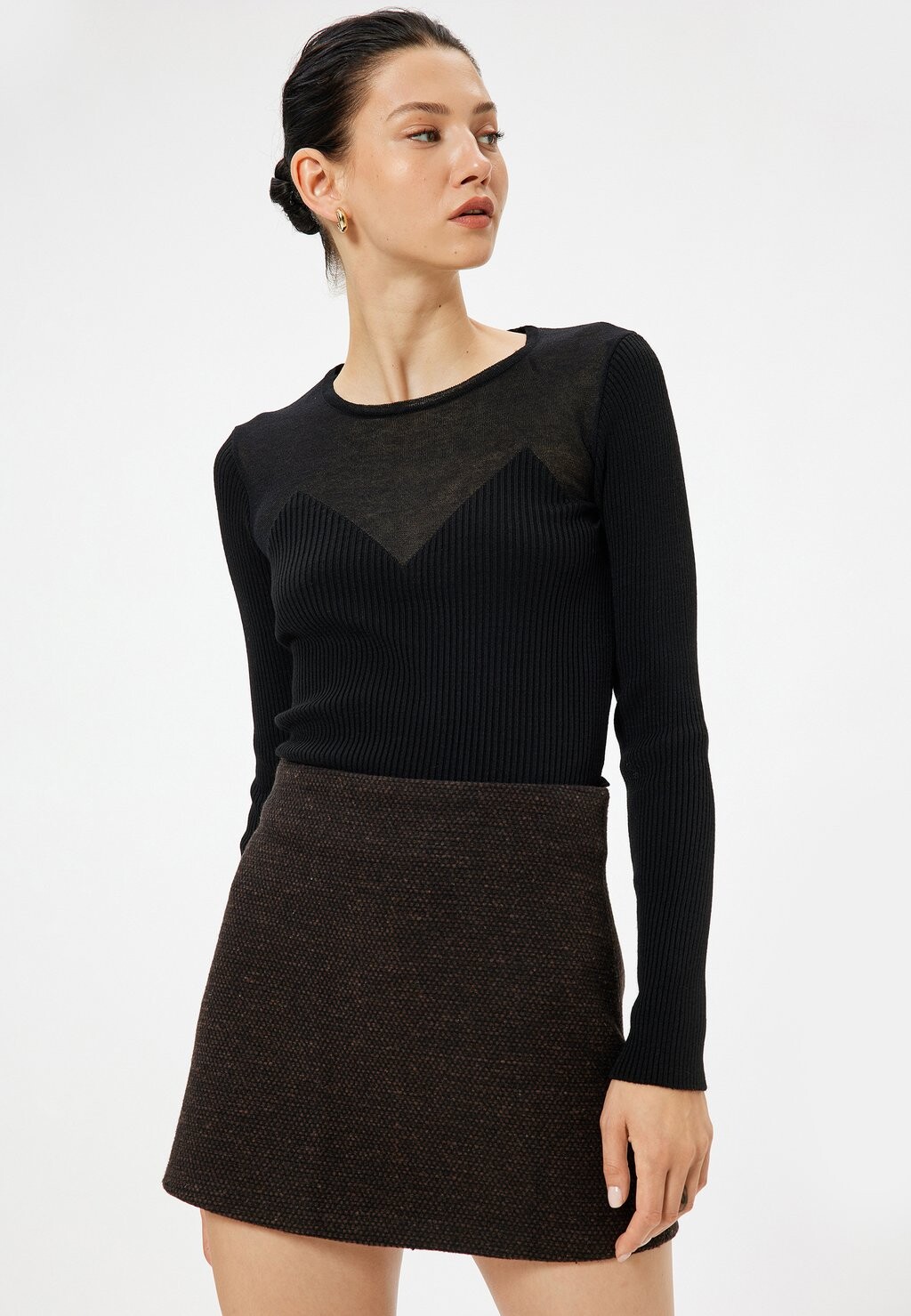 Юбка А-силуэта FORM Koton, коричневый
Юбка А-силуэта FORM Koton, коричневый