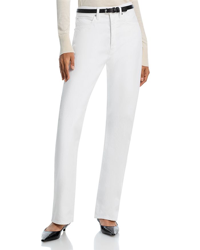 Вертикальные джинсы с высокой посадкой Straight в белом цвете FRAME, белый
Вертикальные джинсы с высокой посадкой Straight в белом цвете FRAME, белый