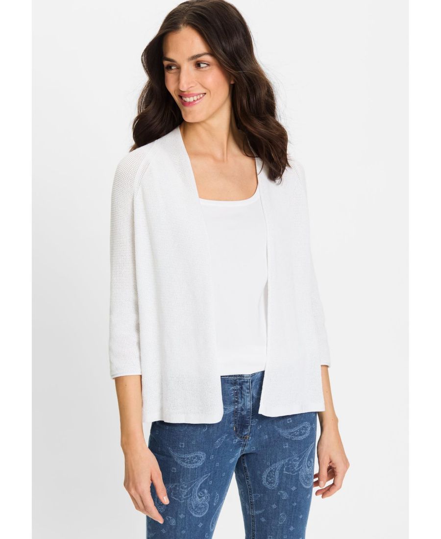 Женский кардиган с открытой передней частью Olsen, White
Женский кардиган с открытой передней частью Olsen, White