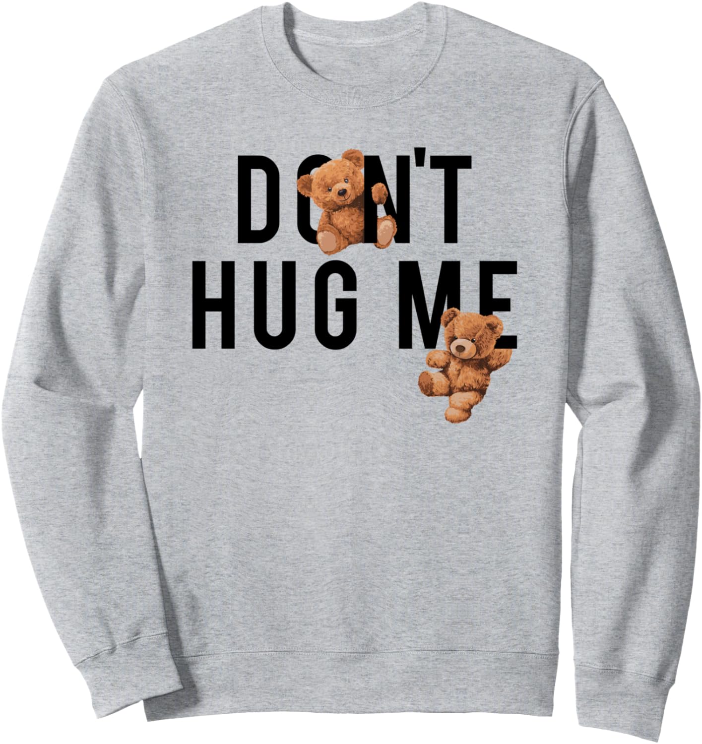 Толстовка с надписью Не обнимай меня и изображением плюшевых мишек Trendy Apparel, серый
Толстовка с надписью Не обнимай меня и изображением плюшевых мишек Trendy Apparel, серый