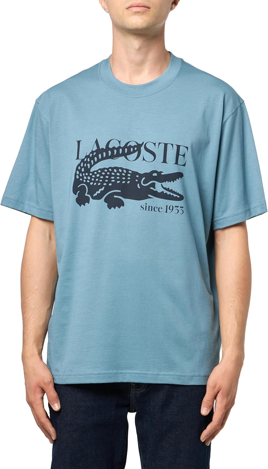 Мужская футболка Lacoste Classic Fit с круглым вырезом и коротким рукавом, фирменная, Limestone
Мужская футболка Lacoste Classic Fit с круглым вырезом и коротким рукавом, фирменная, Limestone