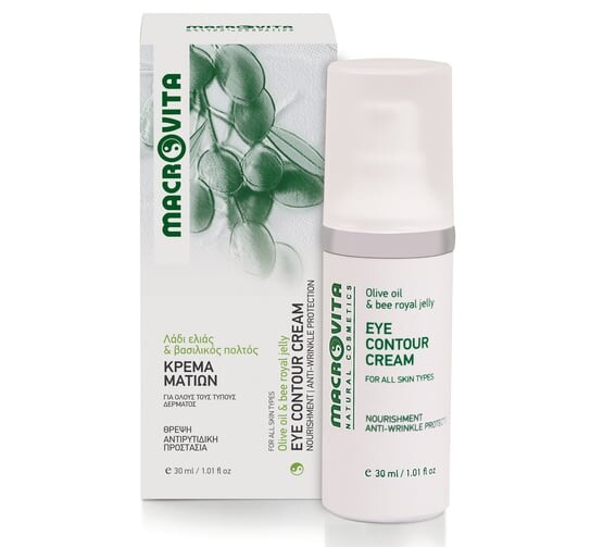 ПИТАТЕЛЬНЫЙ КРЕМ ДЛЯ ГЛАЗ ПРОТИВ МОРЩИН с биооливковым маслом и биоматочным молочком 30мл MACROVITA 
ПИТАТЕЛЬНЫЙ КРЕМ ДЛЯ ГЛАЗ ПРОТИВ МОРЩИН с биооливковым маслом и биоматочным молочком 30мл MACROVITA