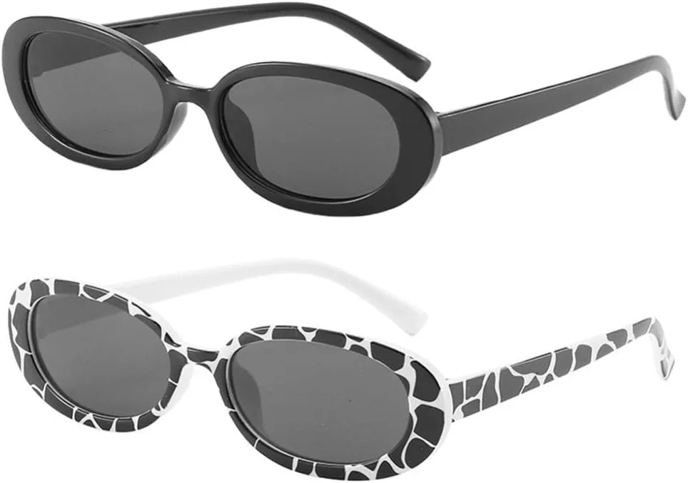 KESYOO 2 пары стильных солнцезащитных очков унисекс, креативные модные очки для вечеринок, с однотонной серой оправой, защищающей от УФ-излучения, удобная посадка
KESYOO 2 пары стильных солнцезащитных очков унисекс, креативные модные очки для вечеринок, с однотонной серой оправой, защищающей от УФ-излучения, удобная посадка
