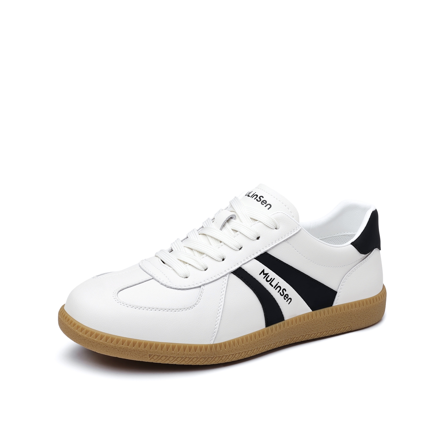 Mulinsen Мужские низкие кеды бело-черные, цвет White Black
Mulinsen Мужские низкие кеды бело-черные, цвет White Black