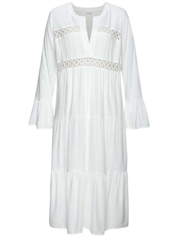 Платье до колена LASCANA, белый
Платье до колена LASCANA, белый