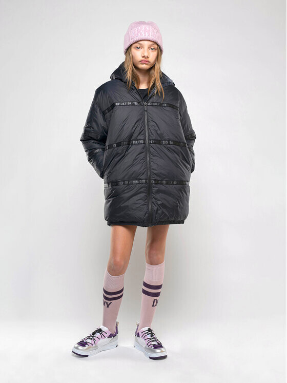 Пуховик стандартного кроя Dkny, черный
Пуховик стандартного кроя Dkny, черный