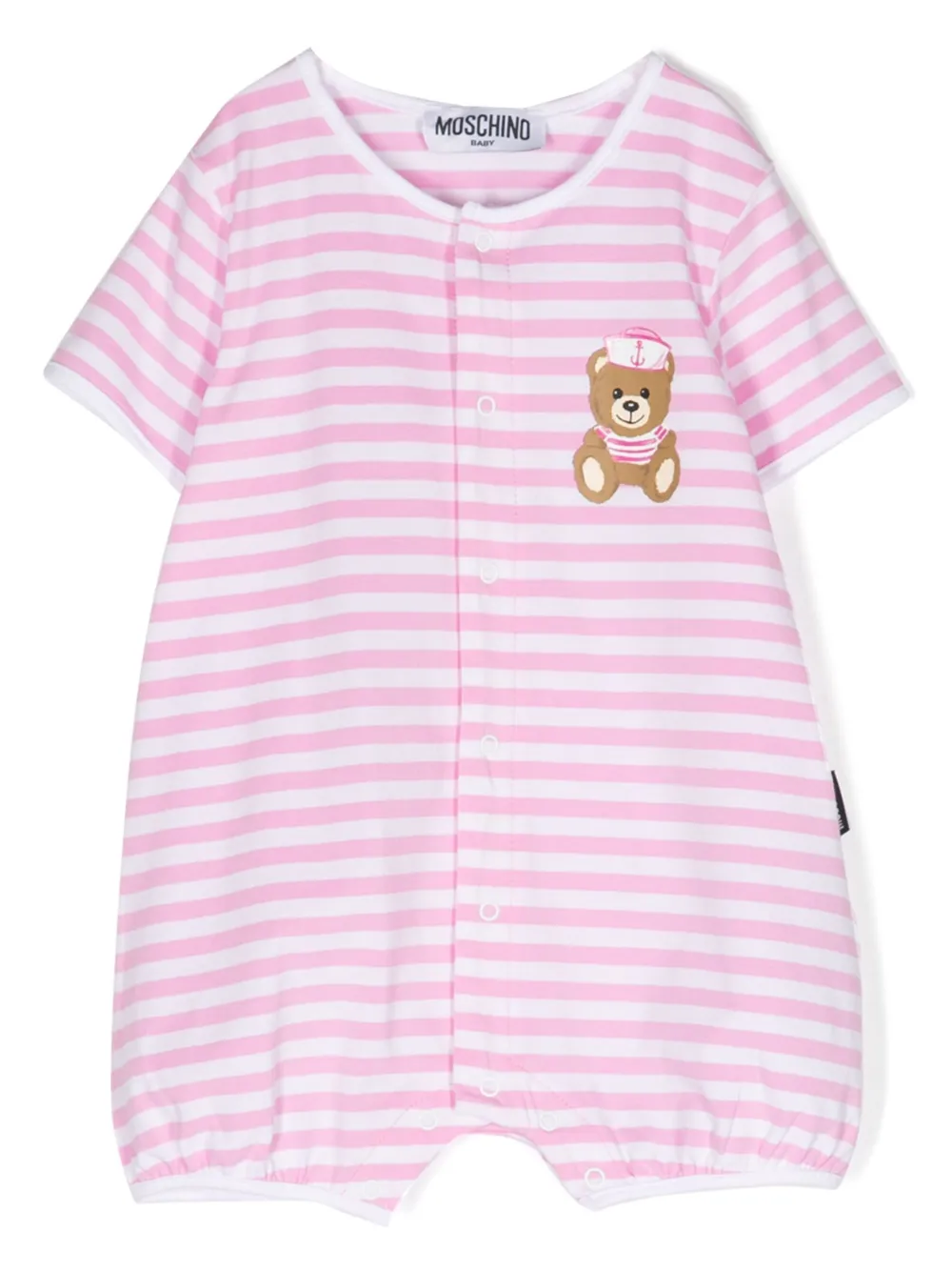 Полосатый ромпер с принтом Teddy Bear Moschino Kids, розовый
Полосатый ромпер с принтом Teddy Bear Moschino Kids, розовый