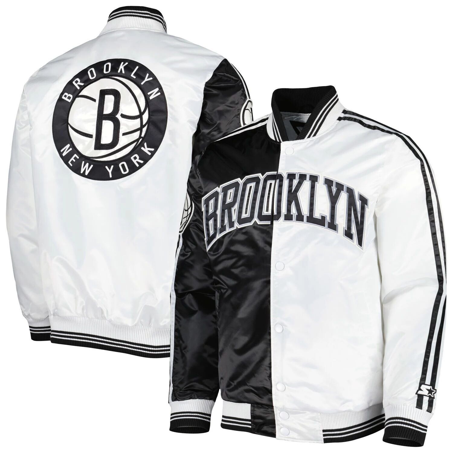 Мужская черно-белая быстроразрывная атласная куртка Brooklyn Nets с кнопками на кнопках Brooklyn Nets Starter, Черный, Мужская черно-белая быстроразрывная атласная куртка Brooklyn Nets с кнопками на кнопках Brooklyn Nets Starter
Мужская черно-белая быстроразрывная атласная куртка Brooklyn Nets с кнопками на кнопках Brooklyn Nets Starter, Черный, Мужская черно-белая быстроразрывная атласная куртка Brooklyn Nets с кнопками на кнопках Brooklyn Nets Starter