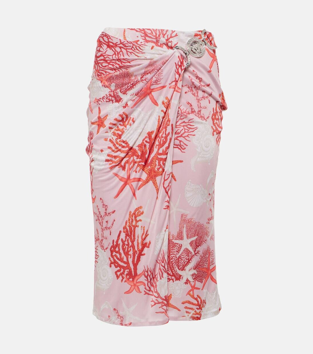 Юбка миди из трикотажного джерси Barocco Sea со сборками Versace, цвет dusty rose
Юбка миди из трикотажного джерси Barocco Sea со сборками Versace, цвет dusty rose