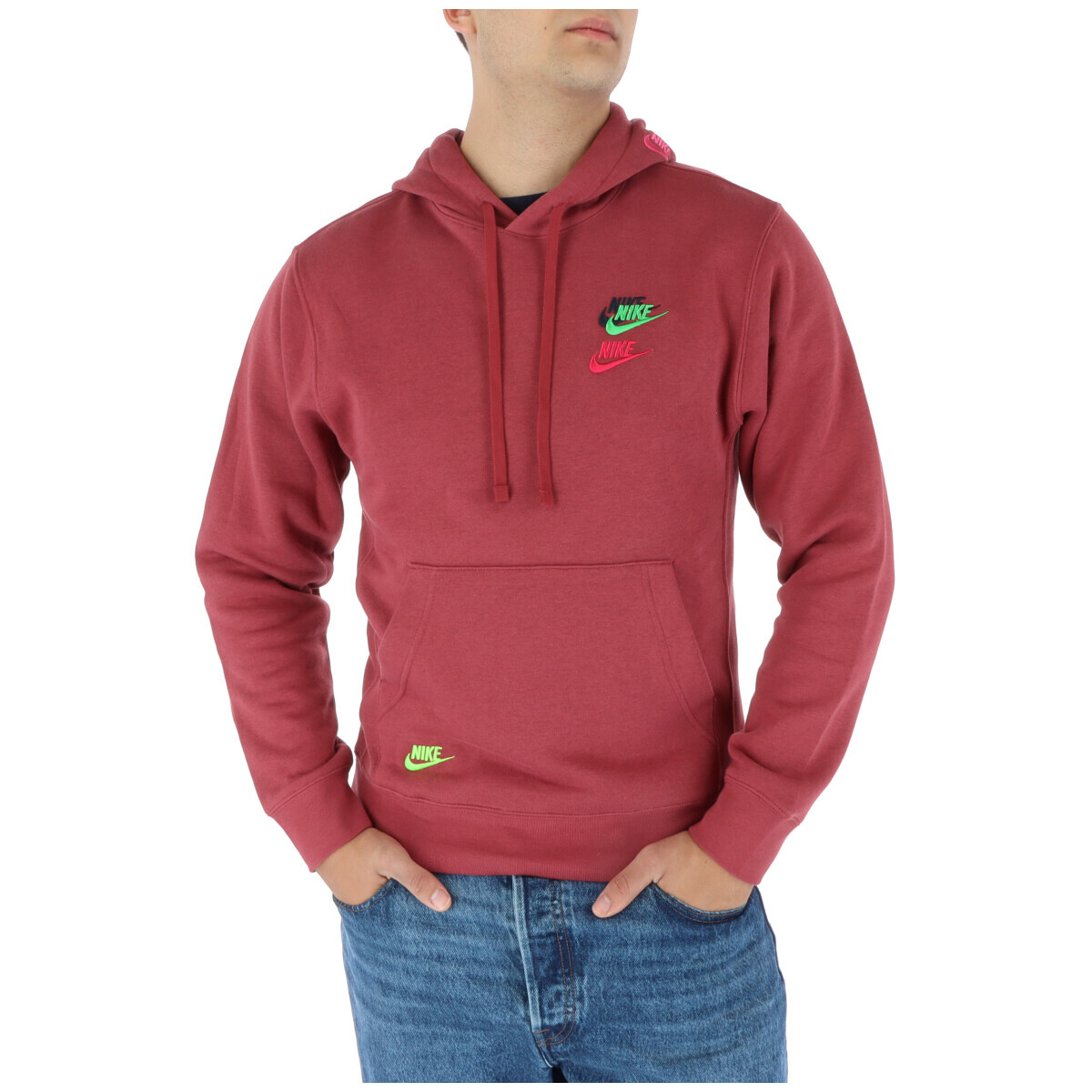 Толстовка мужская Nike с капюшоном и карманом, красно-розовый
Толстовка мужская Nike с капюшоном и карманом, красно-розовый