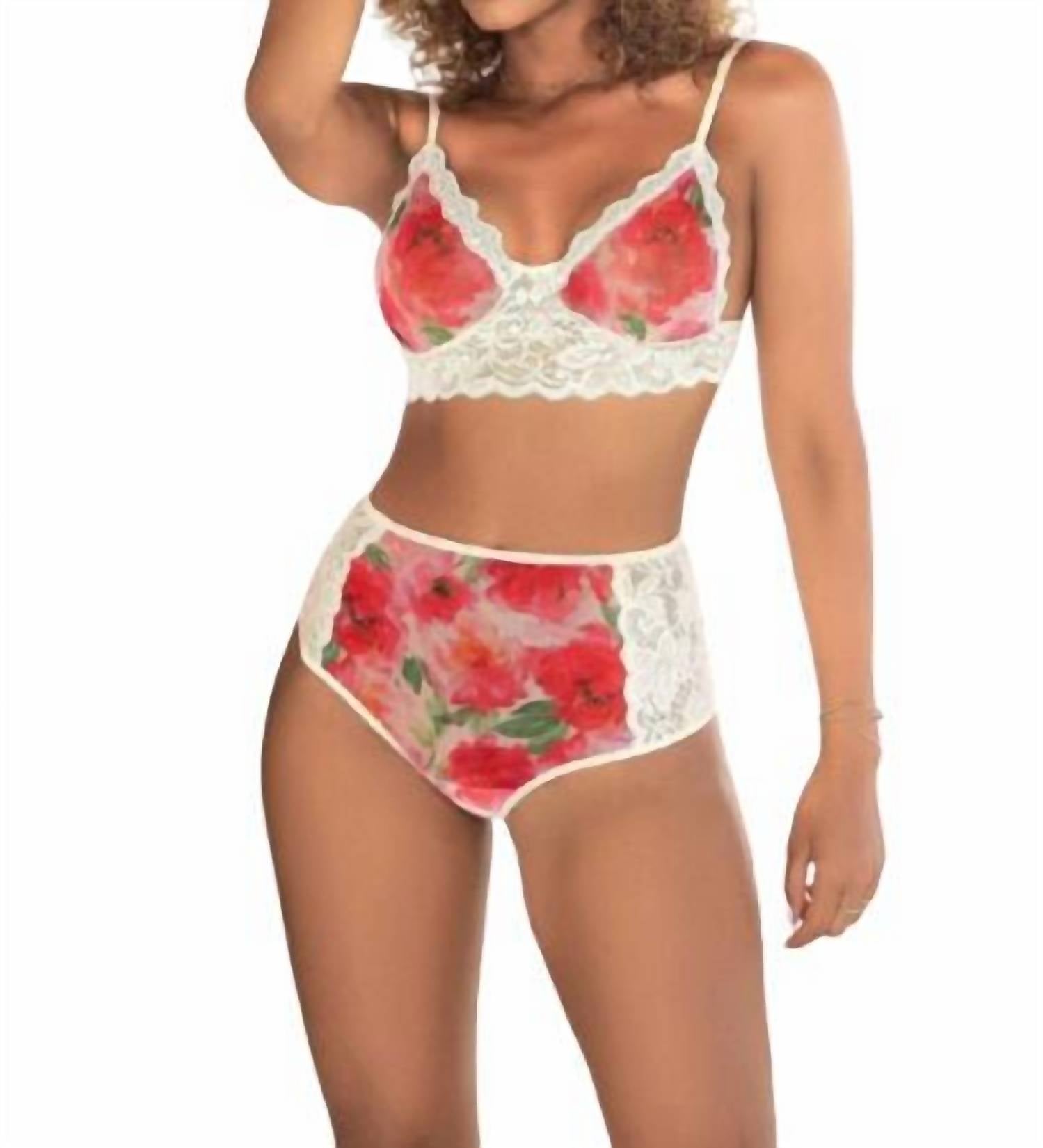 Комплект из двух частей бюстгальтера Flora Blanc с цветочным принтом Mapale, Floral Print
Комплект из двух частей бюстгальтера Flora Blanc с цветочным принтом Mapale, Floral Print