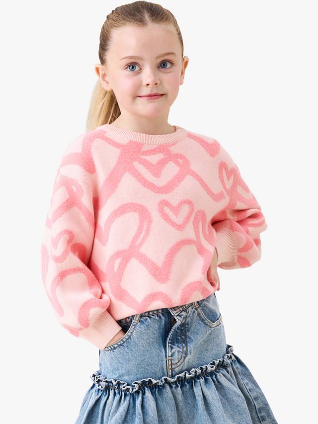 Детский джемпер оверсайз с сердечками из хлопковой смеси Angel & Rocket, Coral
Детский джемпер оверсайз с сердечками из хлопковой смеси Angel & Rocket, Coral