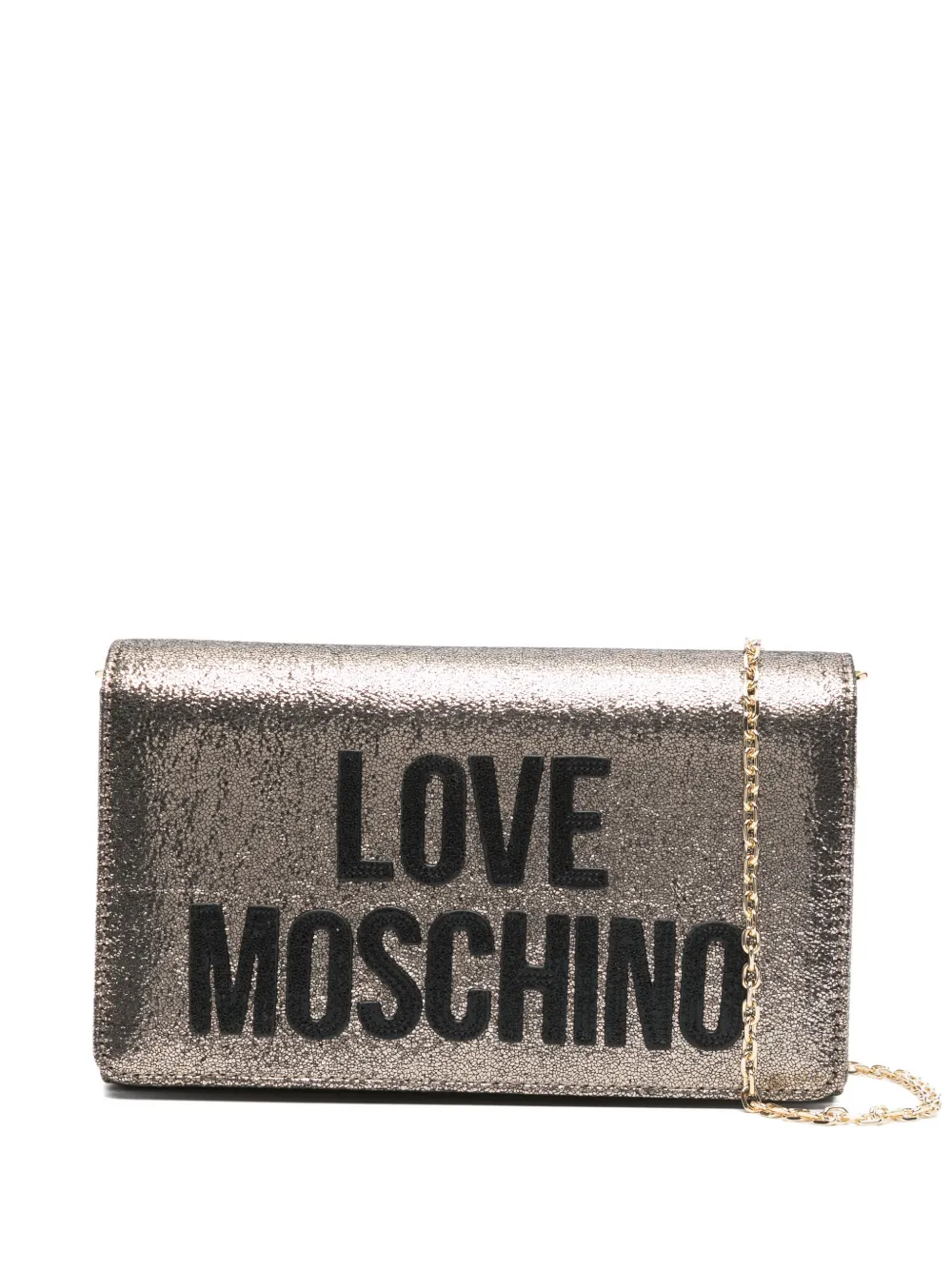 Сумка через плечо с цепочкой и нашивкой-логотипом Love Moschino, золотой
Сумка через плечо с цепочкой и нашивкой-логотипом Love Moschino, золотой