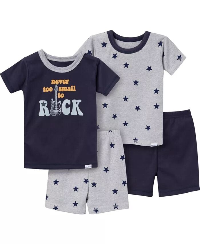 Комплект короткой пижамы для мальчиков, 4 предмета Gerber, серый
Комплект короткой пижамы для мальчиков, 4 предмета Gerber, серый