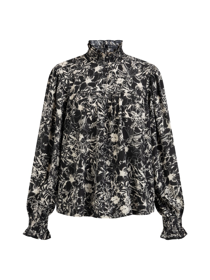 DreiMaster Женская блузка-рубашка черного и разноцветного цвета
DreiMaster Женская блузка-рубашка черного и разноцветного цвета