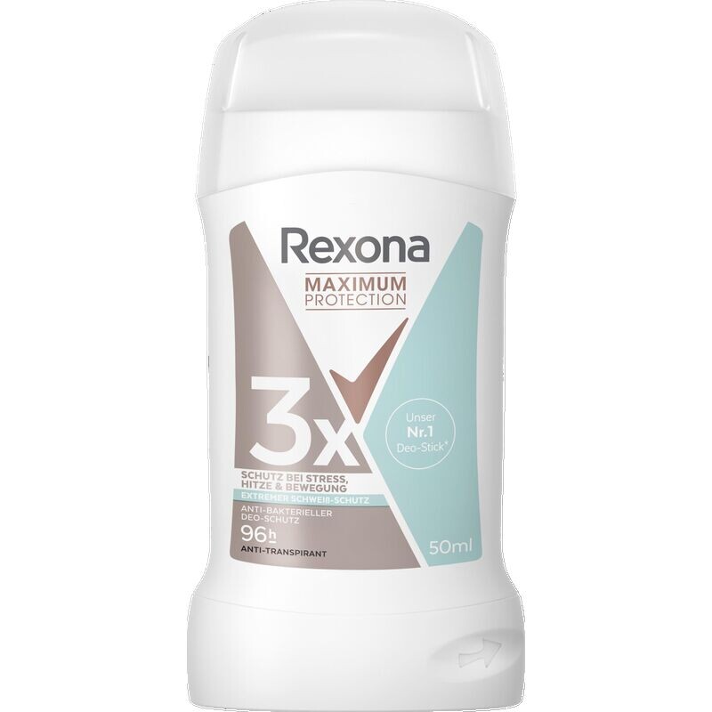 Антиперспирант-стик «Максимальная защита» с антибактериальным эффектом Rexona, 50 ml
Антиперспирант-стик «Максимальная защита» с антибактериальным эффектом Rexona, 50 ml