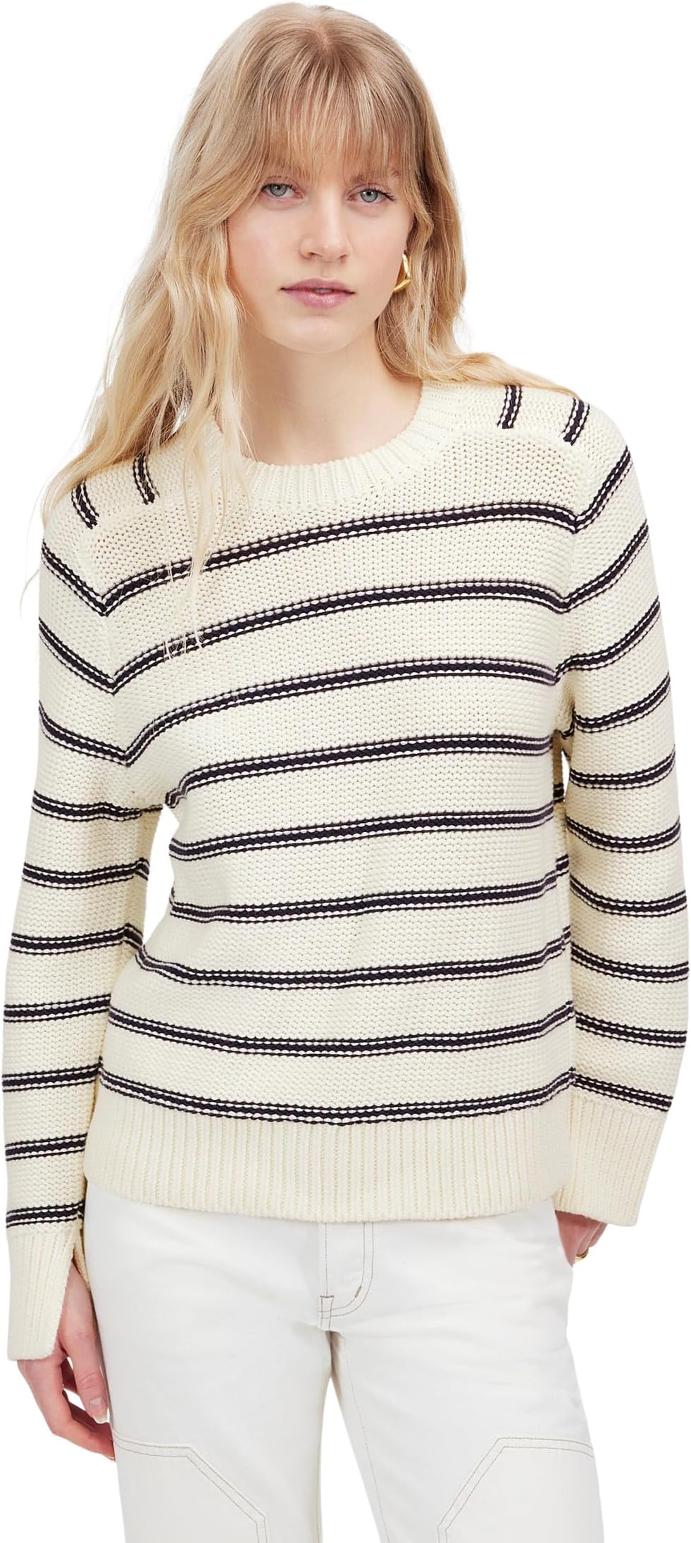 Свитер Madewell Classic Stripe Kyla Cotton Crew, Cream Navy Stripe
Свитер Madewell Classic Stripe Kyla Cotton Crew, Cream Navy Stripe