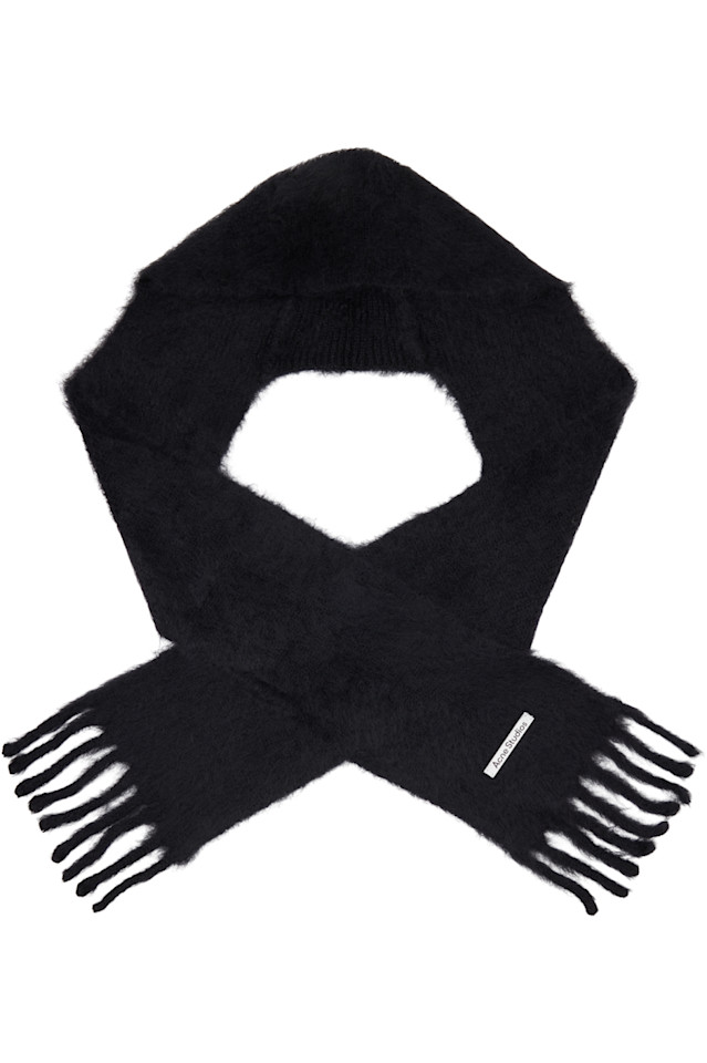 Шарф-Капюшон из мохера Acne Studios, черный
Шарф-Капюшон из мохера Acne Studios, черный