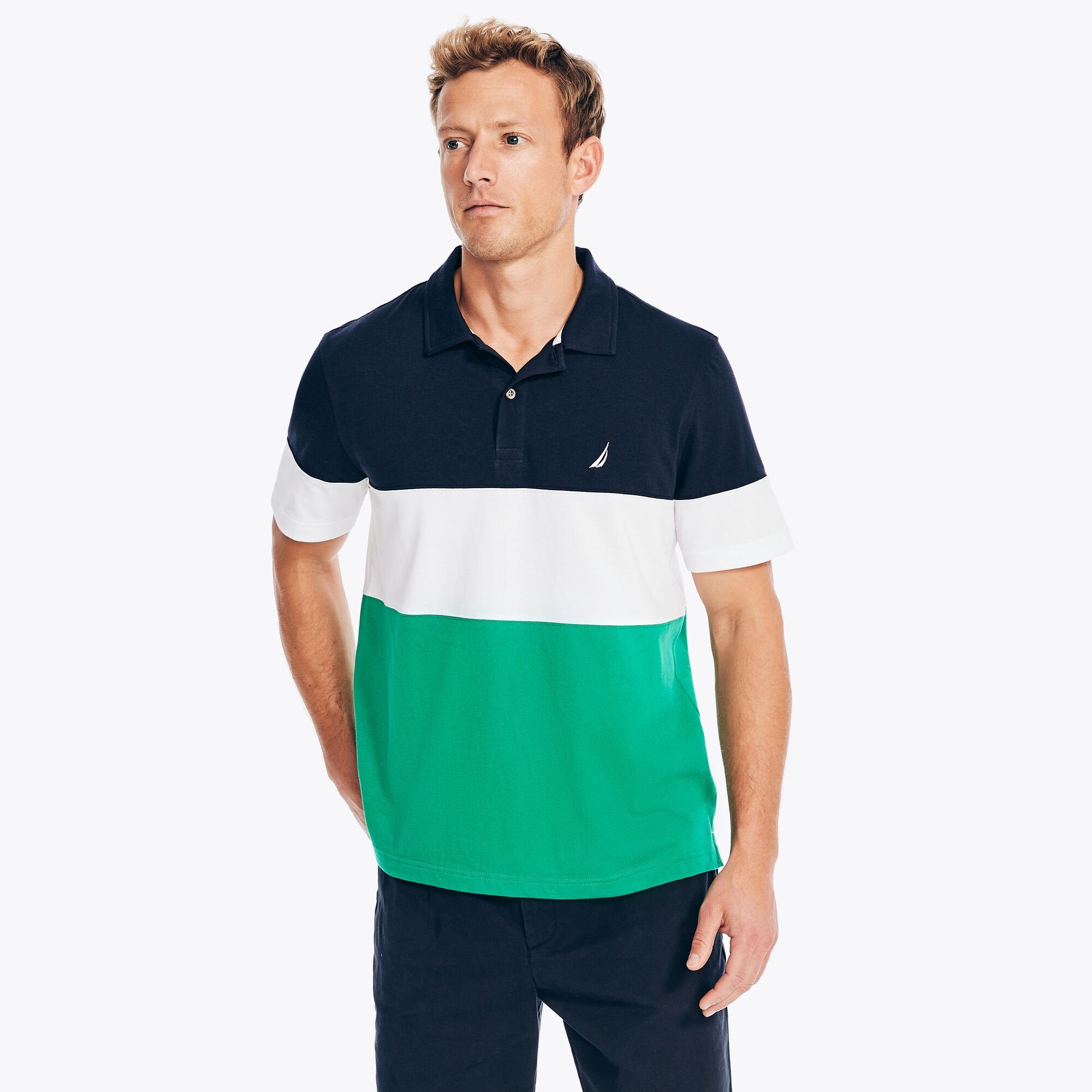 Мужское поло Nautica Classic Fit Colorblock, темно-синий
Мужское поло Nautica Classic Fit Colorblock, темно-синий
