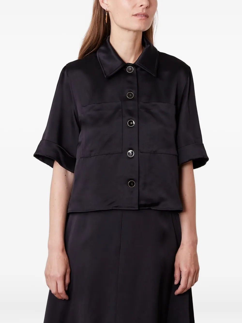 Рубашка с короткими рукавами Officine Generale, черный
Рубашка с короткими рукавами Officine Generale, черный