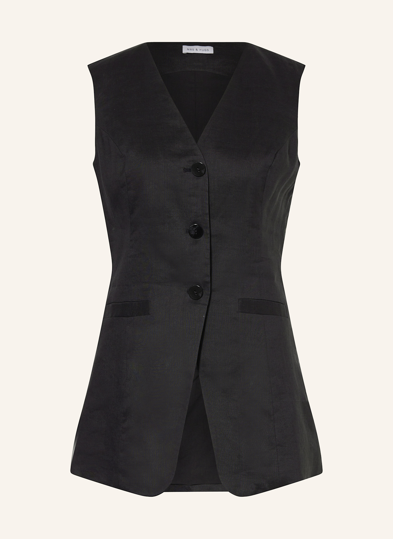Блейзер жилет Mrs & Hugs, черный
Блейзер жилет Mrs & Hugs, черный