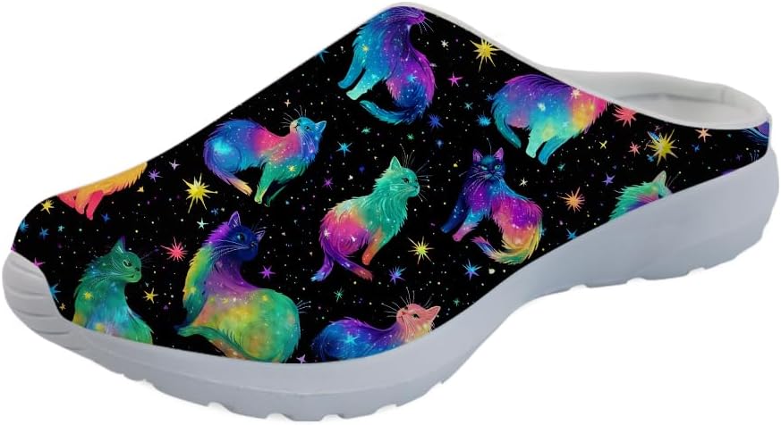 Садовые сабо Forchrinse Rainbow Cat Star для мужчин и женщин, с поддержкой свода стопы, кроссовки-мюли для дома, работы и спортзала
Садовые сабо Forchrinse Rainbow Cat Star для мужчин и женщин, с поддержкой свода стопы, кроссовки-мюли для дома, работы и спортзала