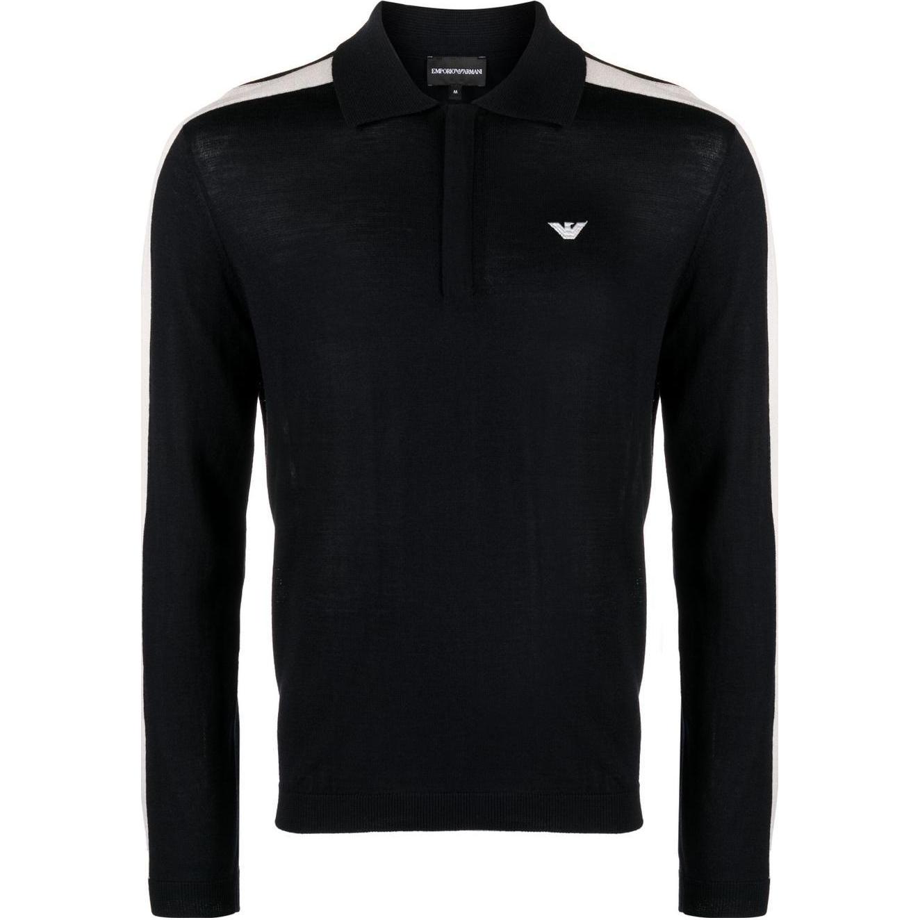 Футболка поло с боковыми полосками и вязкой EMPORIO ARMANI, черный
Футболка поло с боковыми полосками и вязкой EMPORIO ARMANI, черный