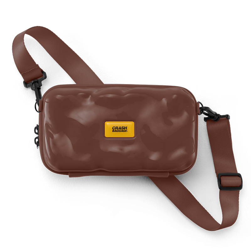 CrashBaggage Блестящая кожаная поясная сумка унисекс, Chocolate
CrashBaggage Блестящая кожаная поясная сумка унисекс, Chocolate