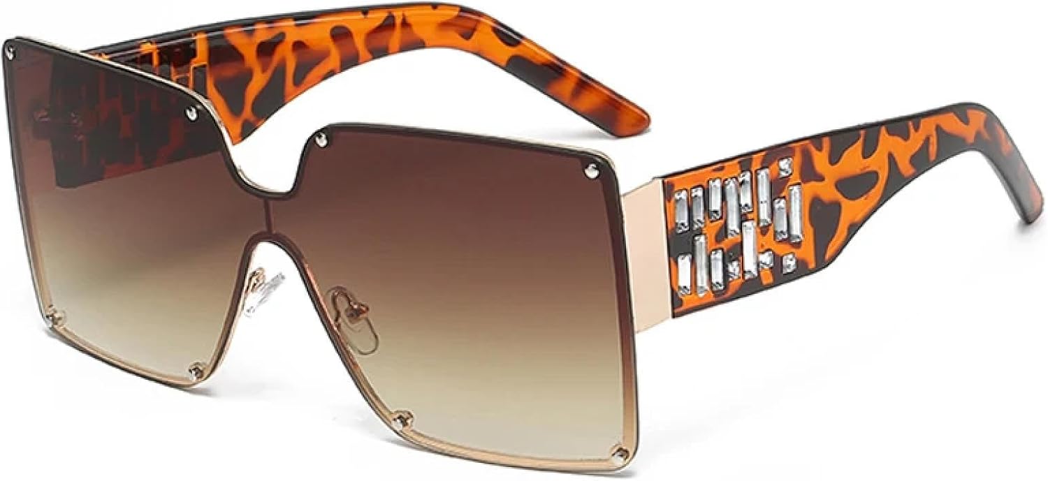 Панк-солнцезащитные очки в крупной оправе для женщин и мужчин, модные и роскошные, для путешествий и вождения, с защитой от УФ-излучения UV400 TKKTLLT, Leopard Gradient Tea
Панк-солнцезащитные очки в крупной оправе для женщин и мужчин, модные и роскошные, для путешествий и вождения, с защитой от УФ-излучения UV400 TKKTLLT, Leopard Gradient Tea