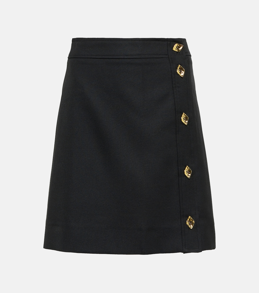 Асимметричная мини-юбка А-силуэта Ganni, черный
Асимметричная мини-юбка А-силуэта Ganni, черный