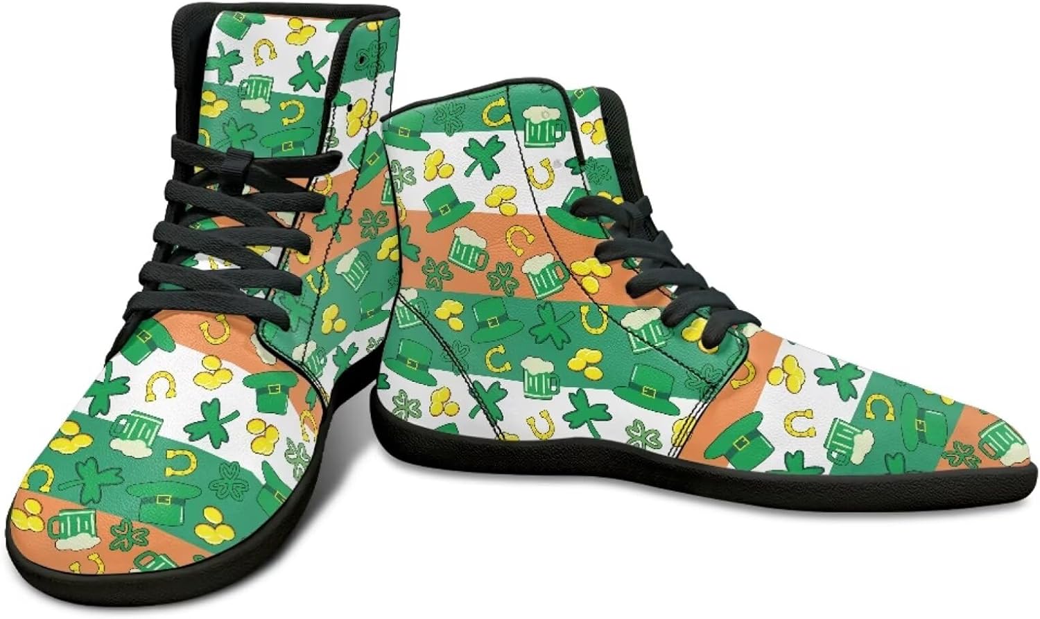 Высокие кроссовки для бега на День святого Патрика - борцовки из ПУ - заземленная обувь для мужчин Watdotory, Flag of Ireland St Patrick's Day
Высокие кроссовки для бега на День святого Патрика - борцовки из ПУ - заземленная обувь для мужчин Watdotory, Flag of Ireland St Patrick's Day