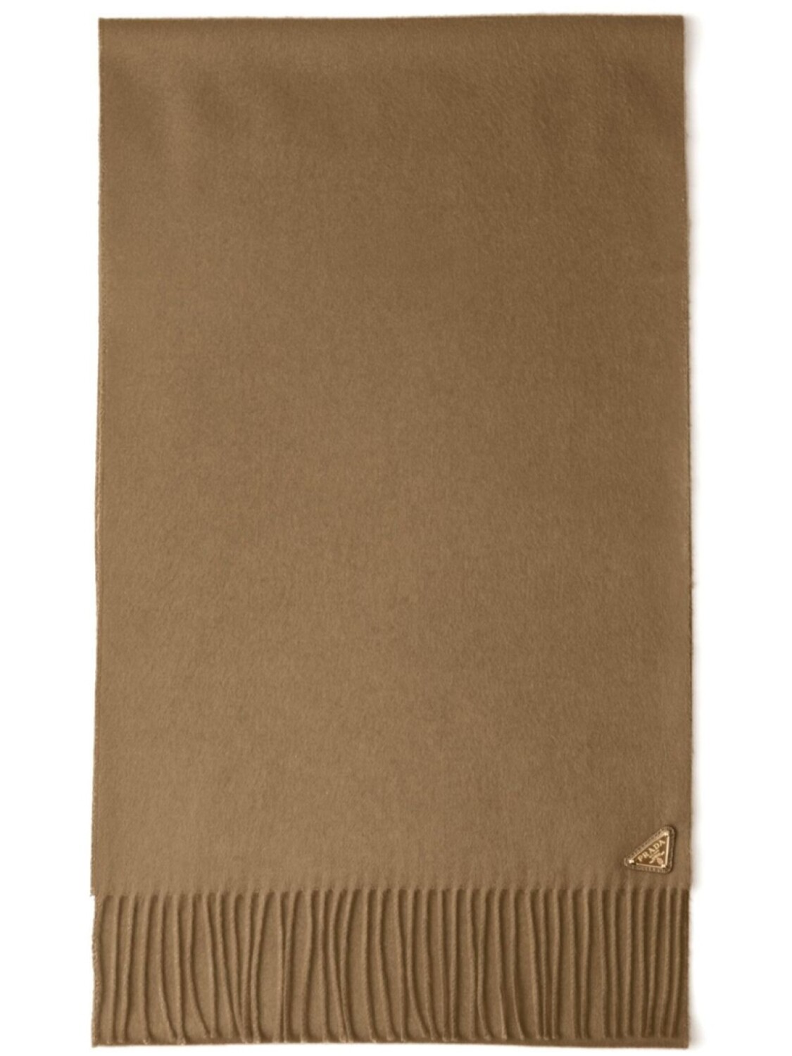 Эмалированный треугольный шарф с логотипом Prada, коричневый
Эмалированный треугольный шарф с логотипом Prada, коричневый