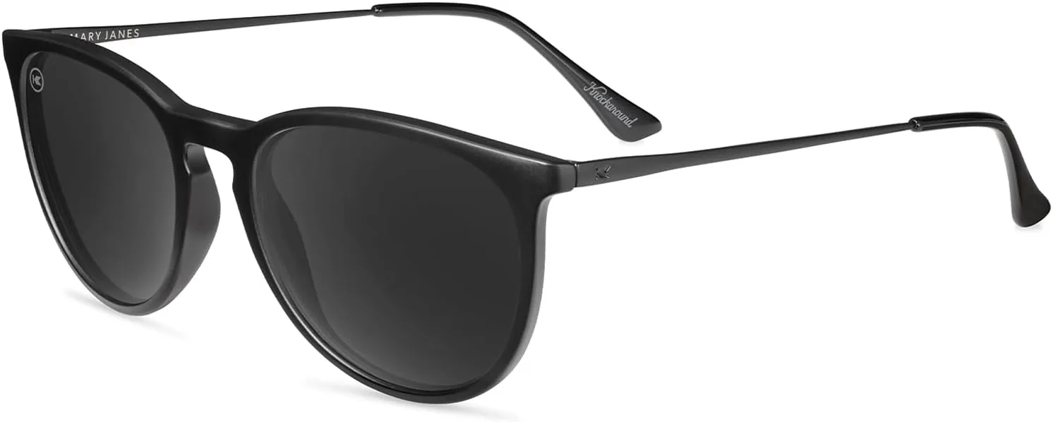 Поляризованные солнцезащитные очки Knockaround Mary Janes для женщин и мужчин - круглые солнцезащитные очки - защита от УФ-излучения UV400, Black on Black / Smoke
Поляризованные солнцезащитные очки Knockaround Mary Janes для женщин и мужчин - круглые солнцезащитные очки - защита от УФ-излучения UV400, Black on Black / Smoke