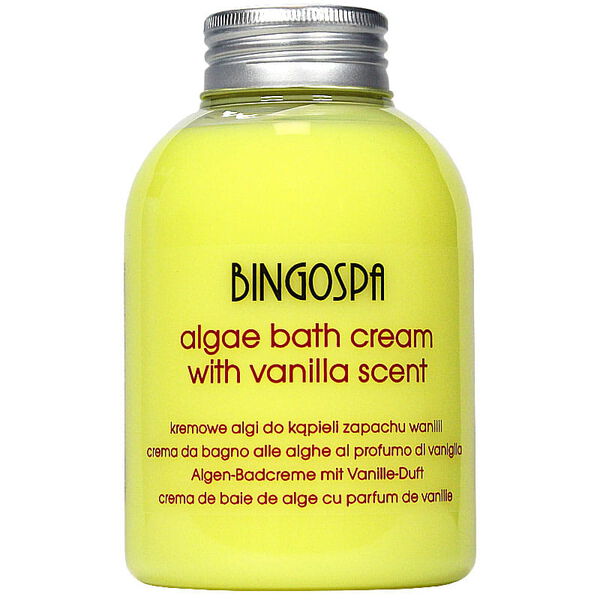 Кремовые водоросли для ванны с ароматом ванили, 500 мл Bingospa
Кремовые водоросли для ванны с ароматом ванили, 500 мл Bingospa