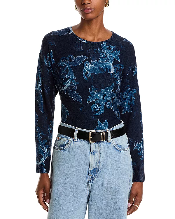 Эксклюзивный свитер с цветочным принтом и круглым вырезом. C By Bloomingdale'S Cashmere, синий
Эксклюзивный свитер с цветочным принтом и круглым вырезом. C By Bloomingdale'S Cashmere, синий