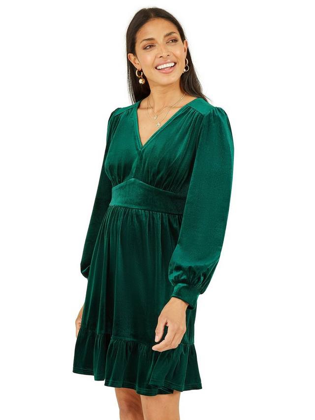 Бархатное облегающее платье Yumi, зеленый
Бархатное облегающее платье Yumi, зеленый